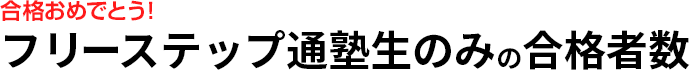 合格おめでとう！開成教育グループの合格実績