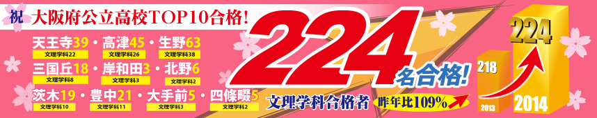 14年度 高校受験の合格実績 合格実績 開成教育セミナー