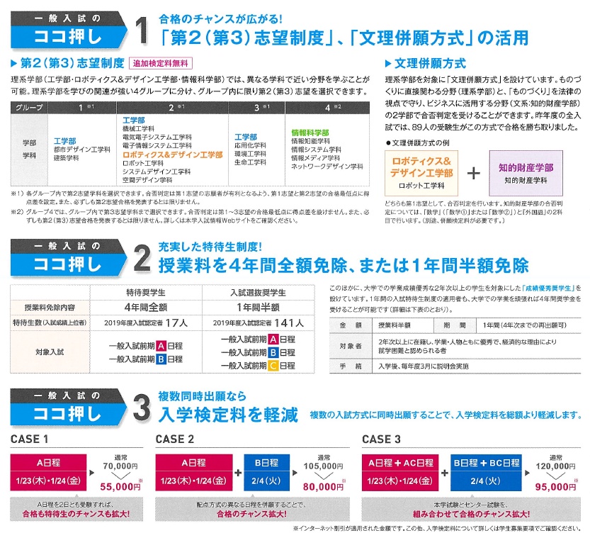 よく見ると 大阪工業大学 特待生制度 実はお得 学校選びの道しるべ 開成教育グループ 入試情報室 学校 入試情報ブログ